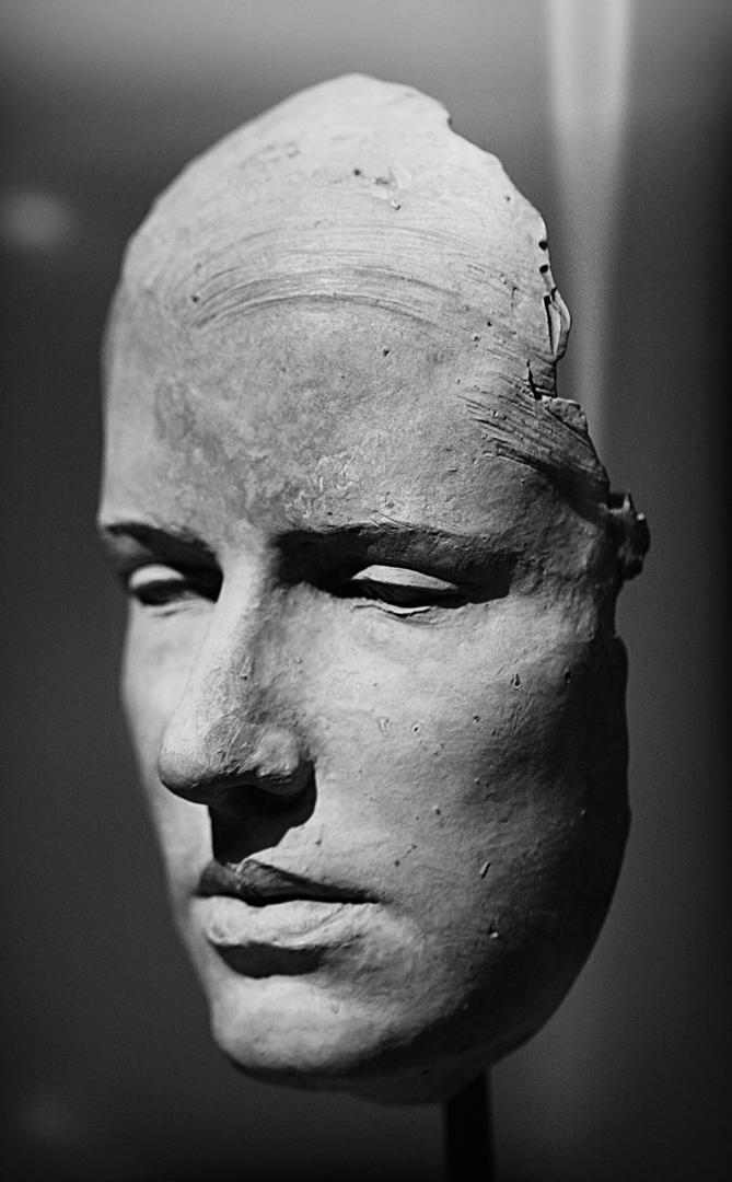Weathered plaster bust, part of the Darth Software studio collection